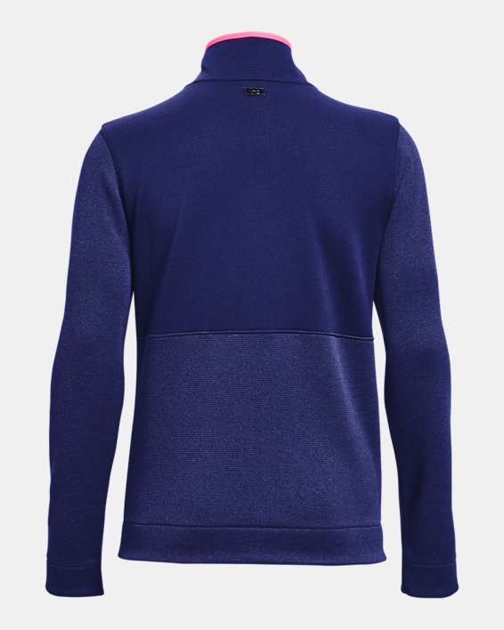 Women's UA Storm SweaterFleece ½ Zip, Blue, pdpMainDesktop image number 6